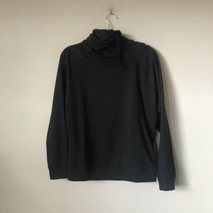 Nike Cowl Neck Sweatshirt - BLACK - EUC
